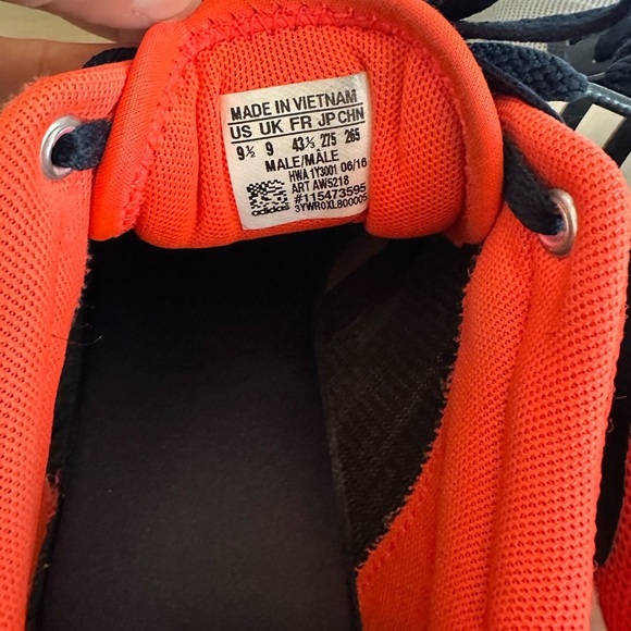 Adidas Men’s Cloudfoam Flow II in Orange and Grey - size 9.5 - Picture 6 of 7